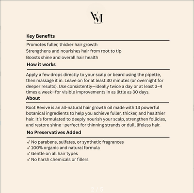 Velmora Root Revive Hair Growth Oil