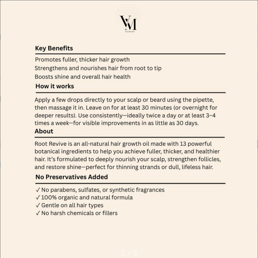 Velmora Root Revive Hair Growth Oil