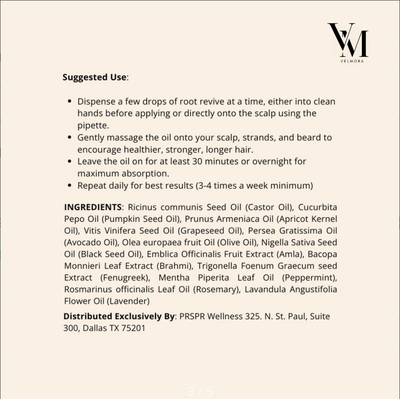 Velmora Root Revive Hair Growth Oil